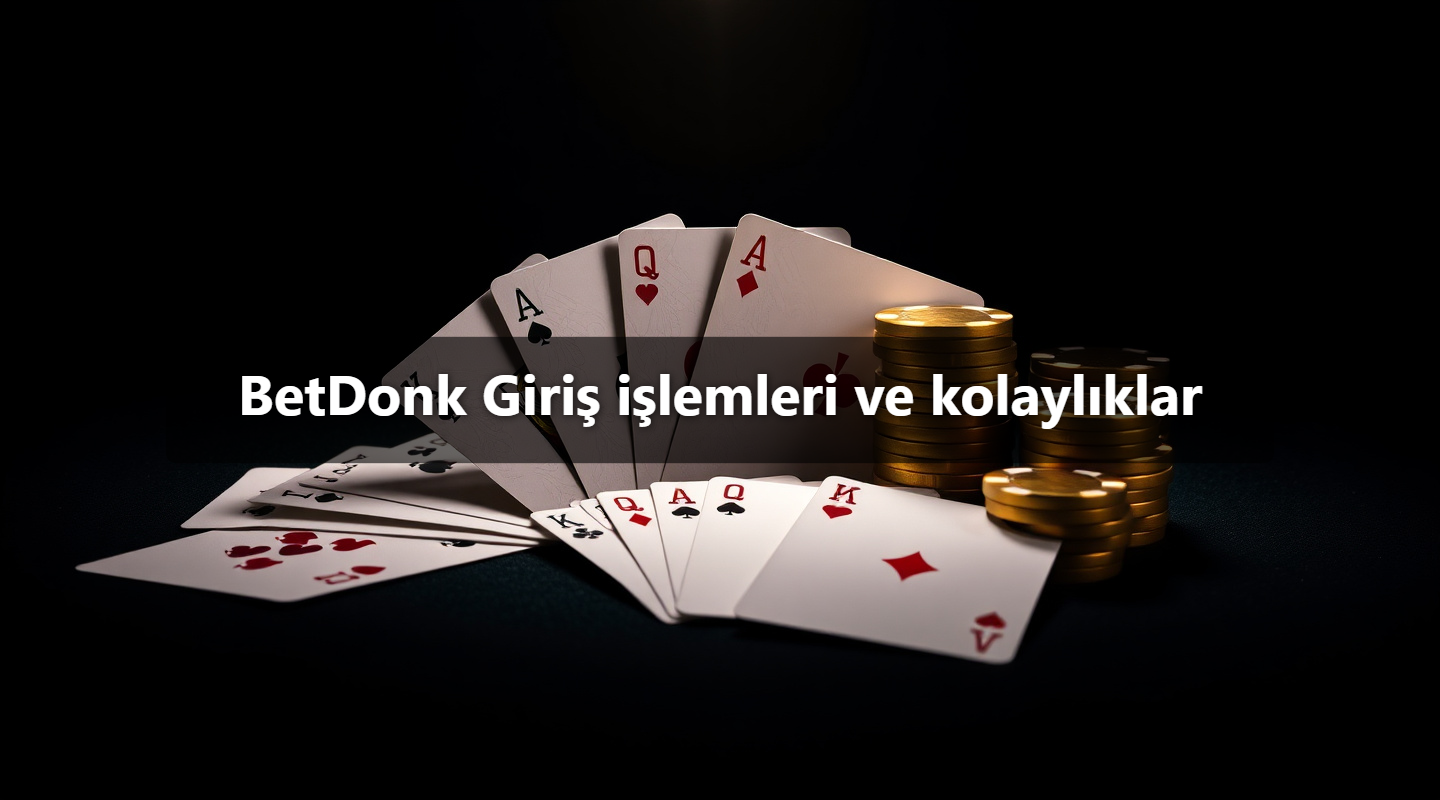 BetDonk Giriş işlemleri ve kolaylıklar